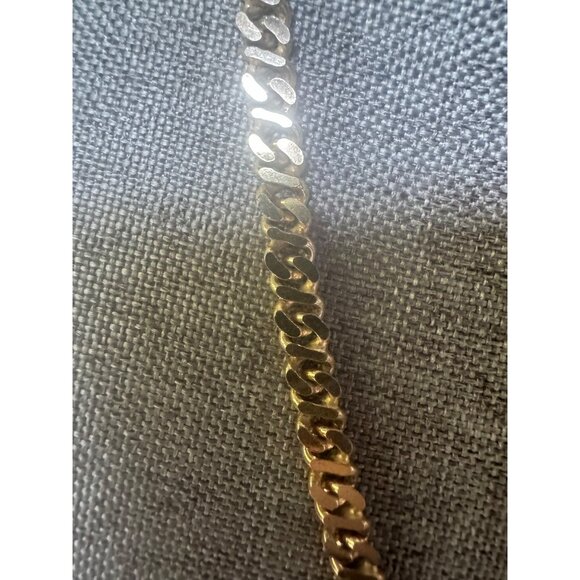 14K Plated Sterling Silver Cuban Link Chain Necklace - Picture 2 of 4